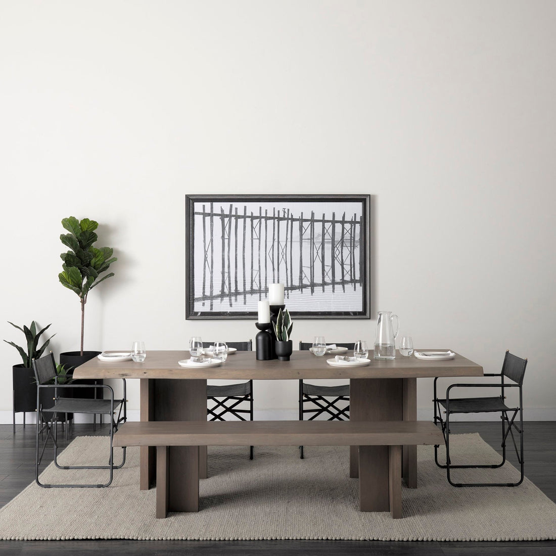 Lorenzo Acacia Solid Wood Dining Table