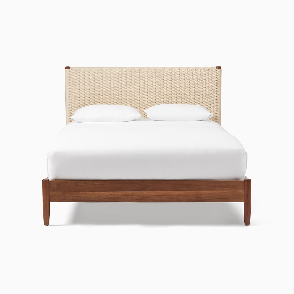 Mason Mid-Century Woven Bed