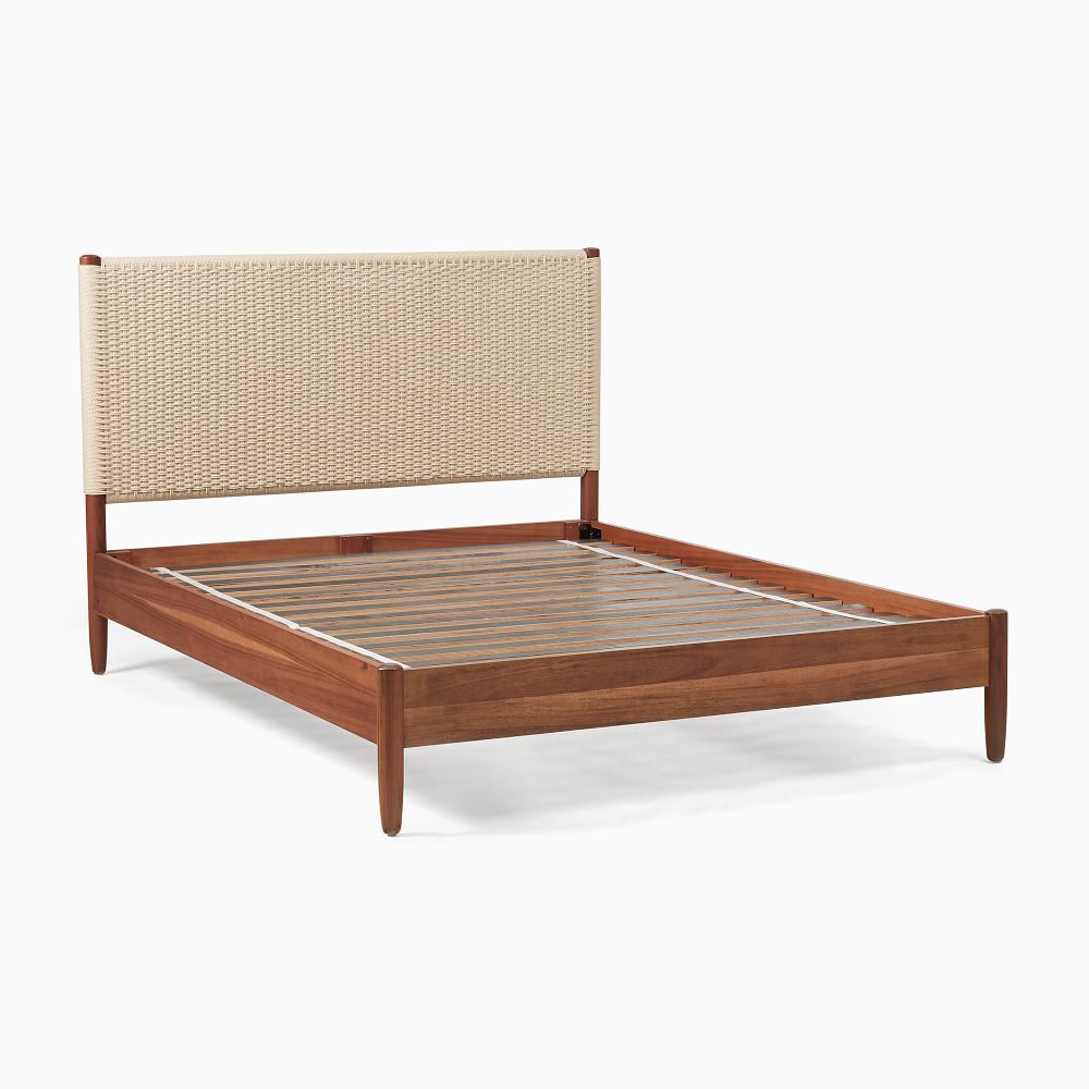 Mason Mid-Century Woven Bed