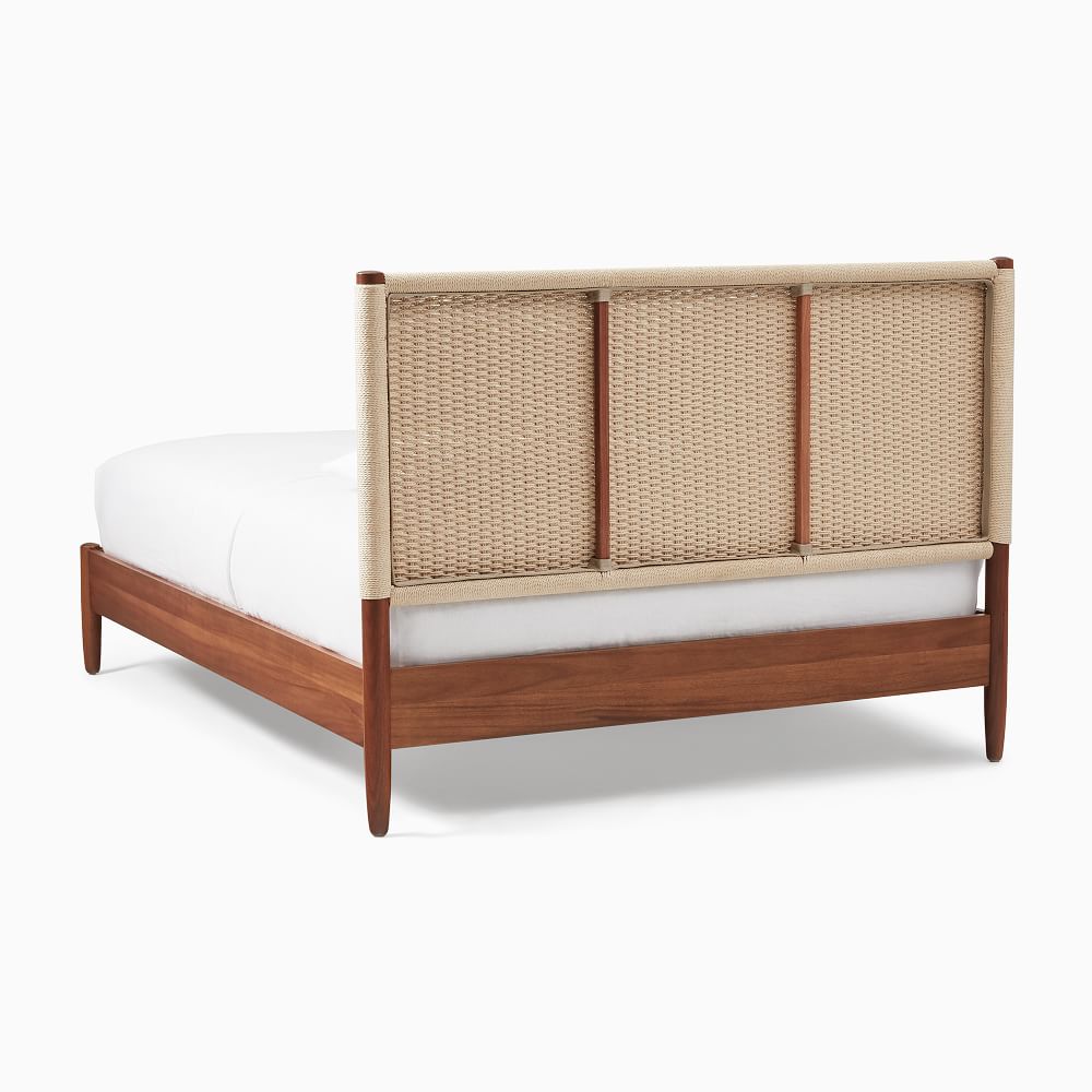 Mason Mid-Century Woven Bed