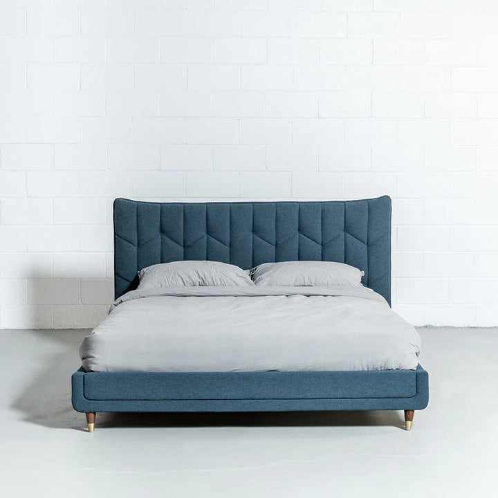 MAPLE - Dark Blue Fabric Bed - FINAL SALE