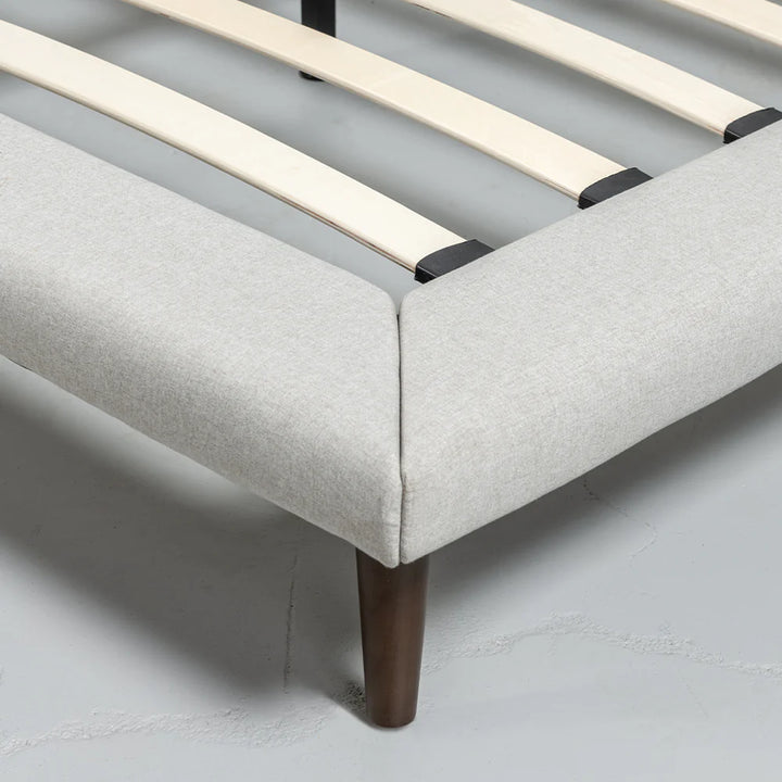 MOLLY - Light Grey Fabric Bed