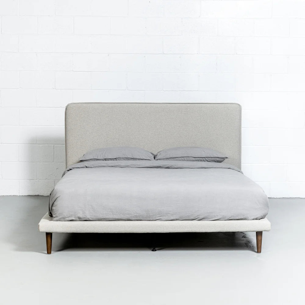 MOLLY - Light Grey Fabric Bed