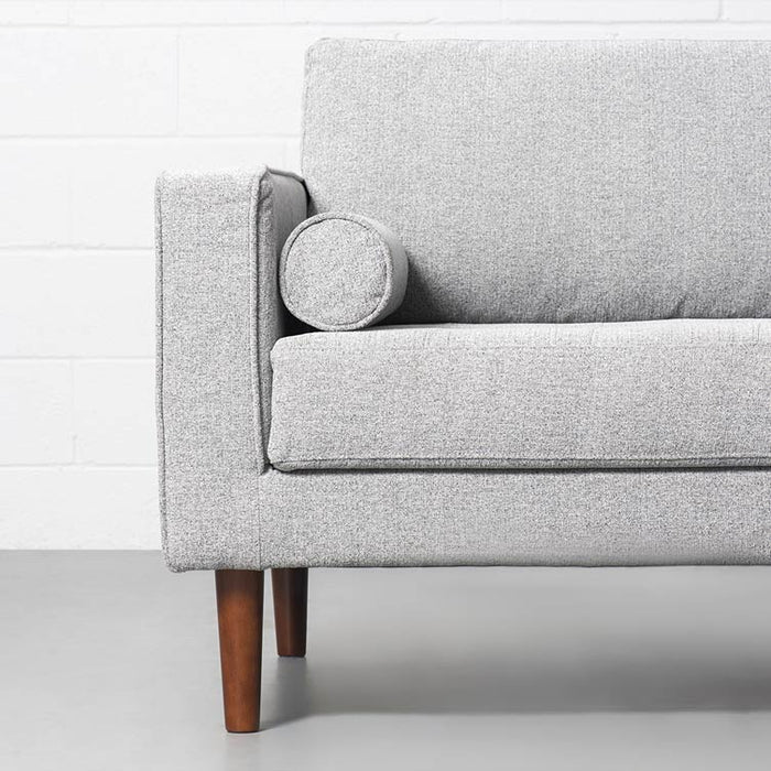 FONDA - Grey Fabric Sectional Sofa - Left