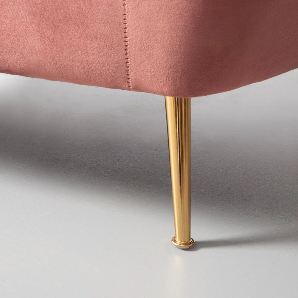 AUDREY - Pink Velvet Chair