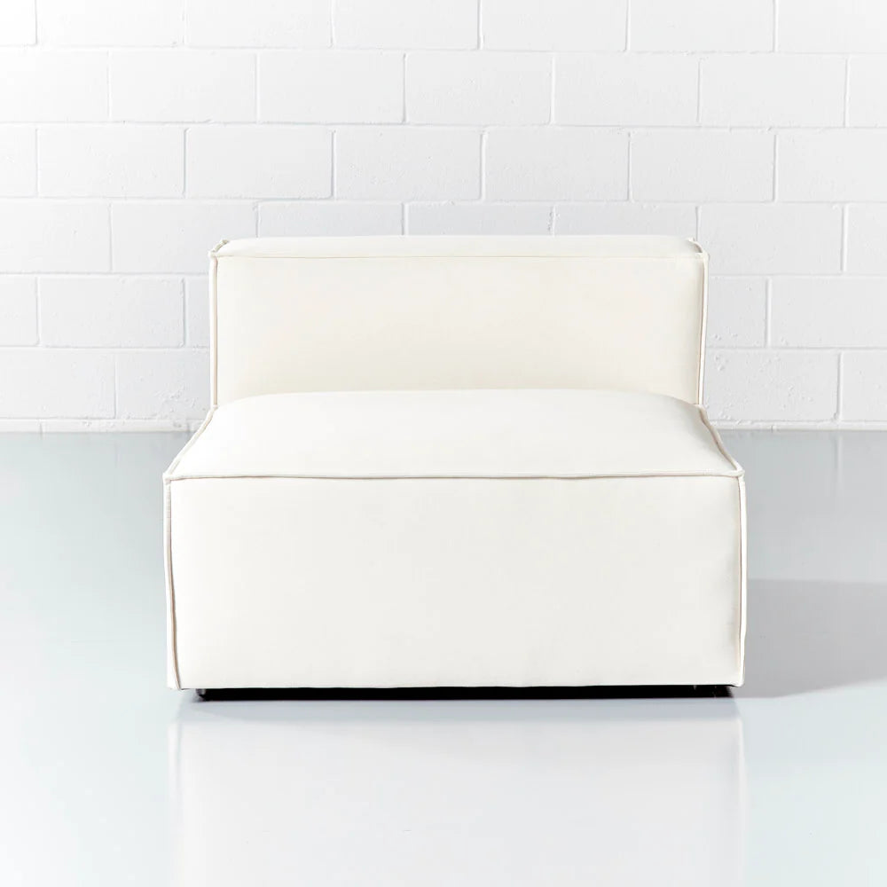 MASON - Cream Fabric Armless Chair Module