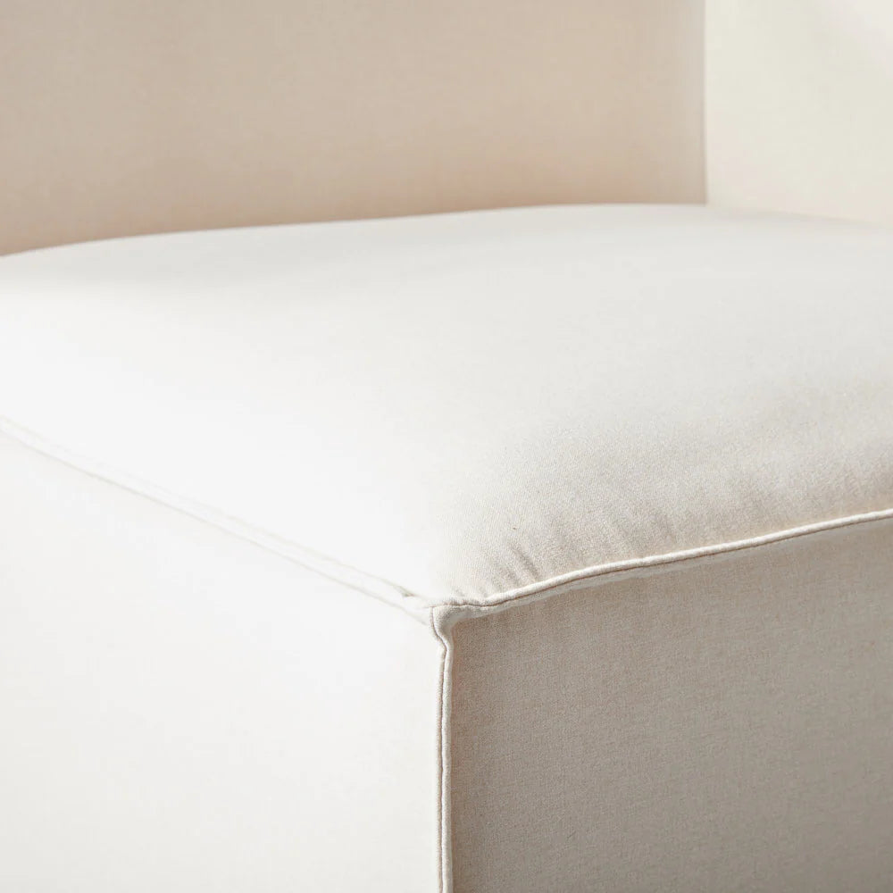 MASON - Cream Fabric Corner Chair Module