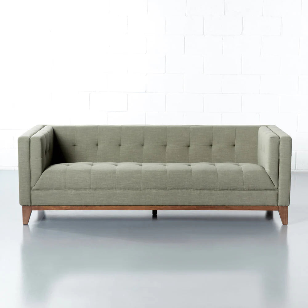 LANDON - Green Fabric Sofa