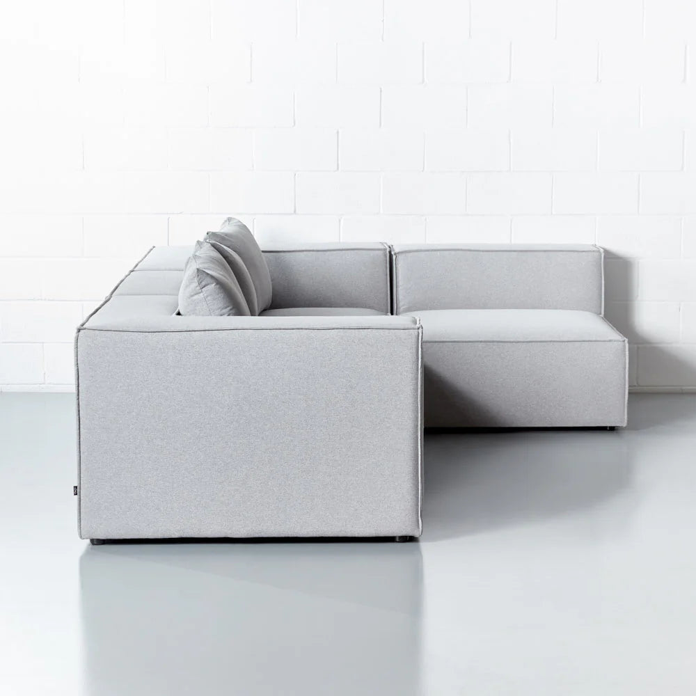 MASON - Light Grey Modular Set (4 piece)Orders with an ETA of late January, 2025 remain the same. Modern, modular, and moveable! MASON gives you options, the only limit is your imagination. Build your ultimate dream couch...