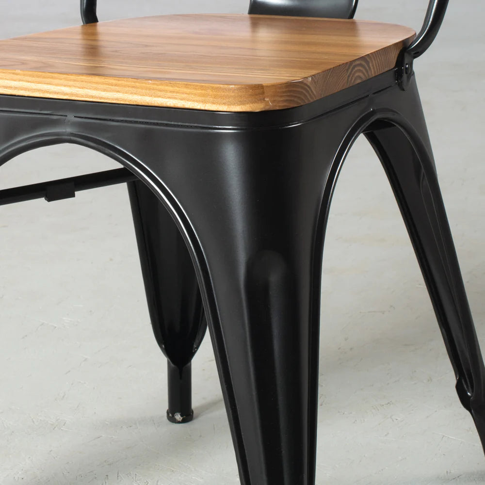 INDUSTRIE - Wooden Seat Dining Chair - FINAL SALE