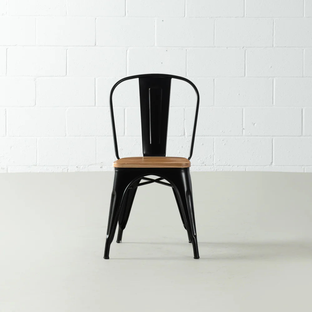 INDUSTRIE - Wooden Seat Dining Chair - FINAL SALE