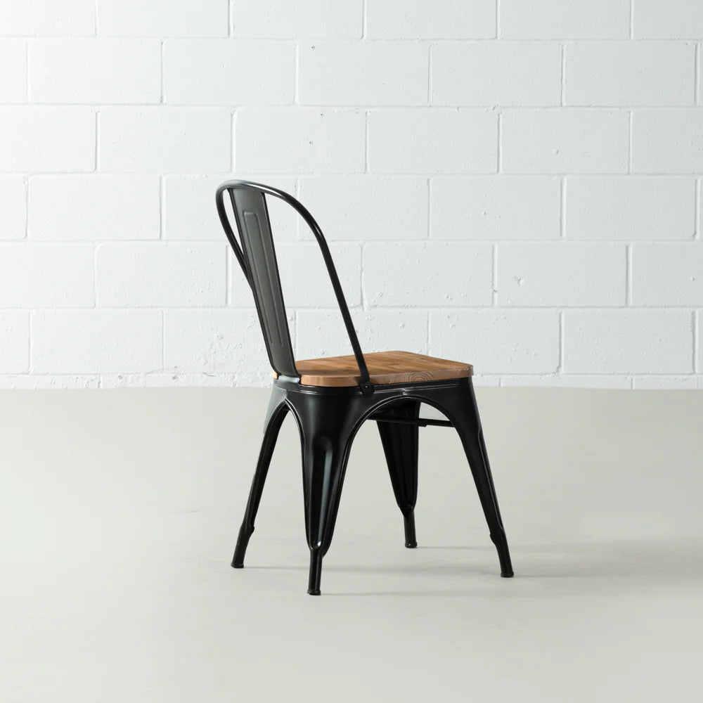 INDUSTRIE - Wooden Seat Dining Chair - FINAL SALE