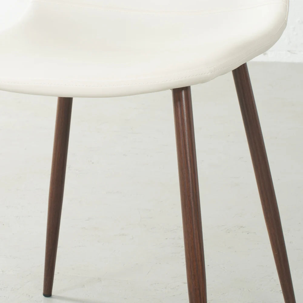 MILAN - White Leather Dining Chair