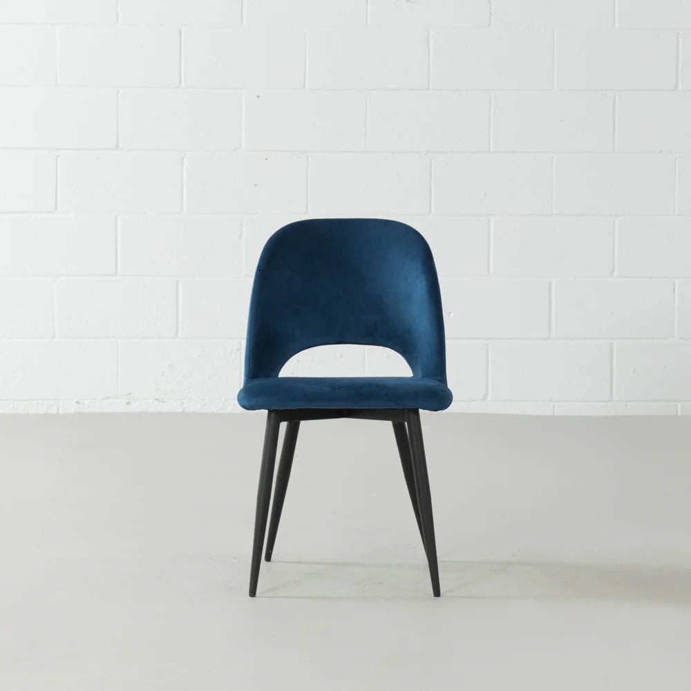 WALTER - Blue Velvet Chair