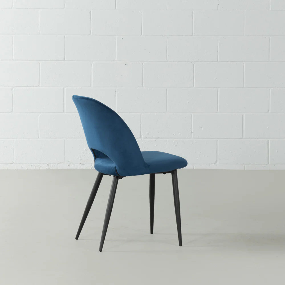 WALTER - Blue Velvet Chair