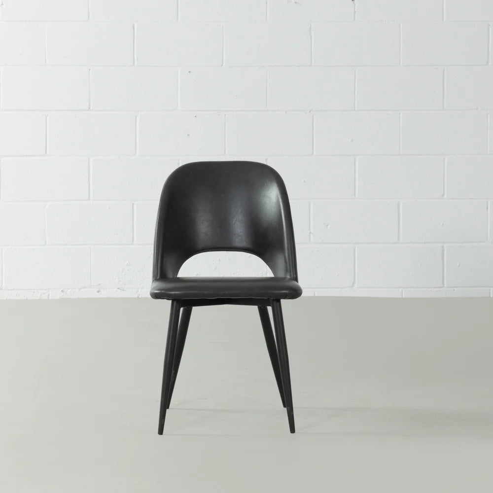 WALTER - Black Leather Chair