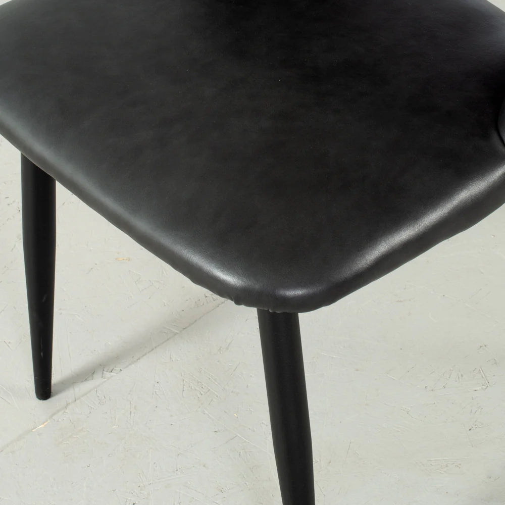 WALTER - Black Leather Chair