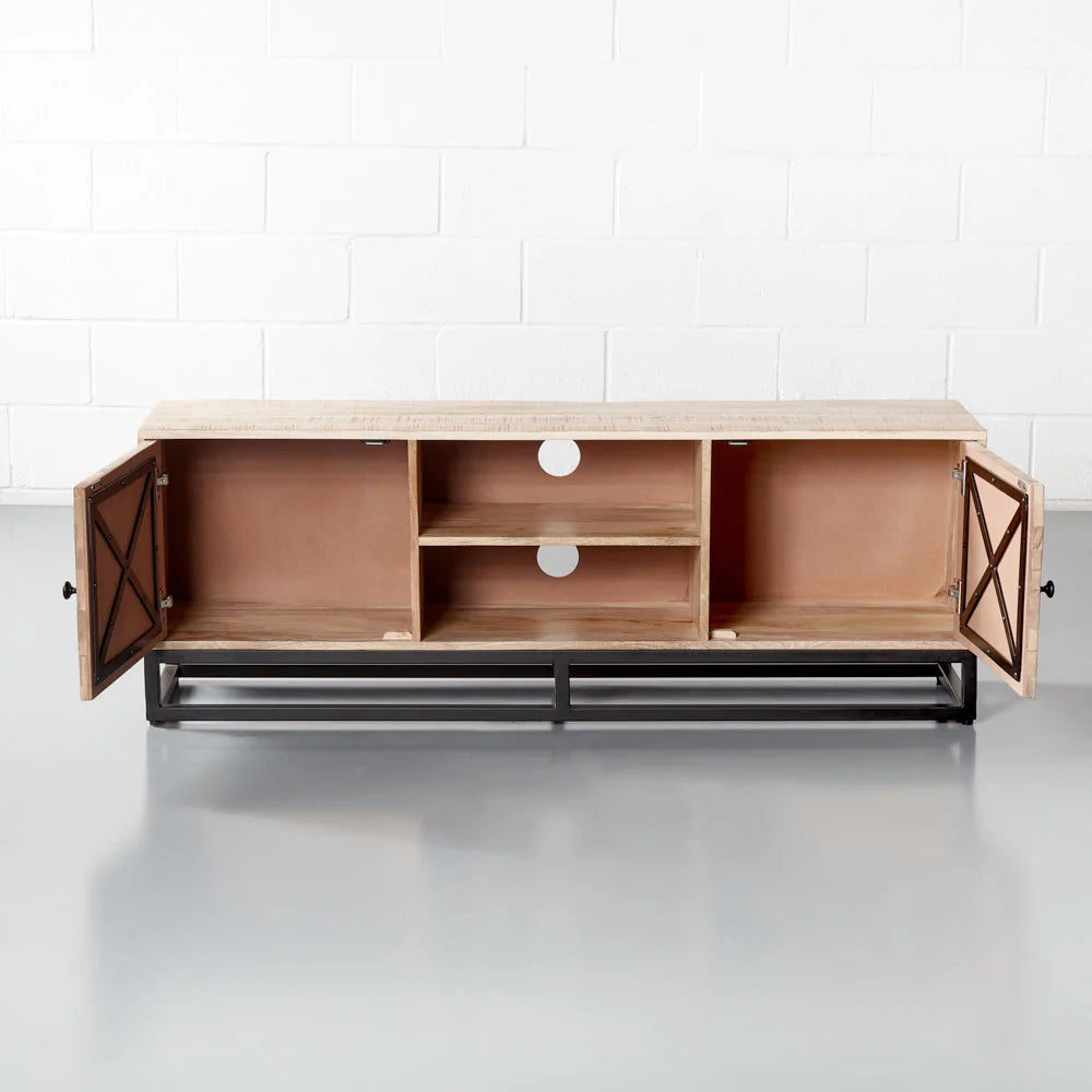 SUNBURST - Mango Wood TV Unit