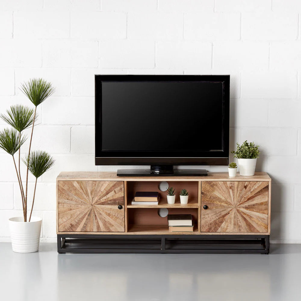 SUNBURST - Mango Wood TV Unit