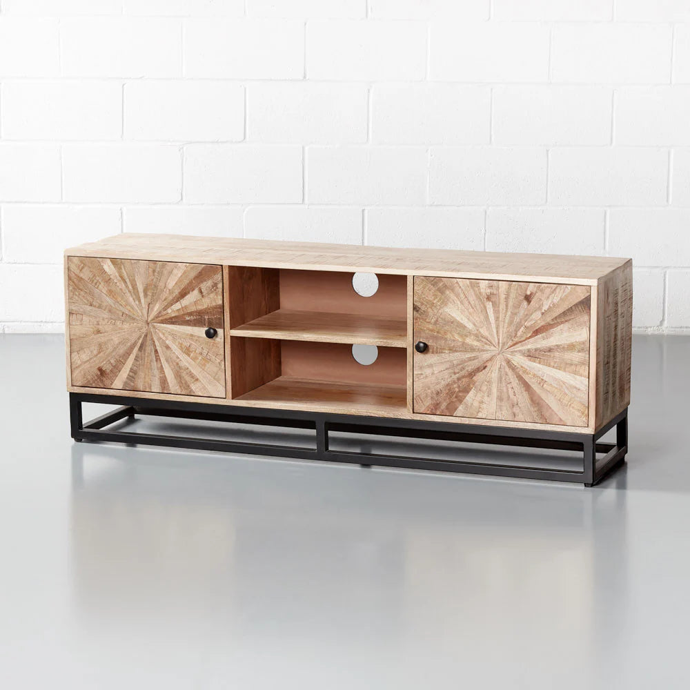 SUNBURST - Mango Wood TV Unit