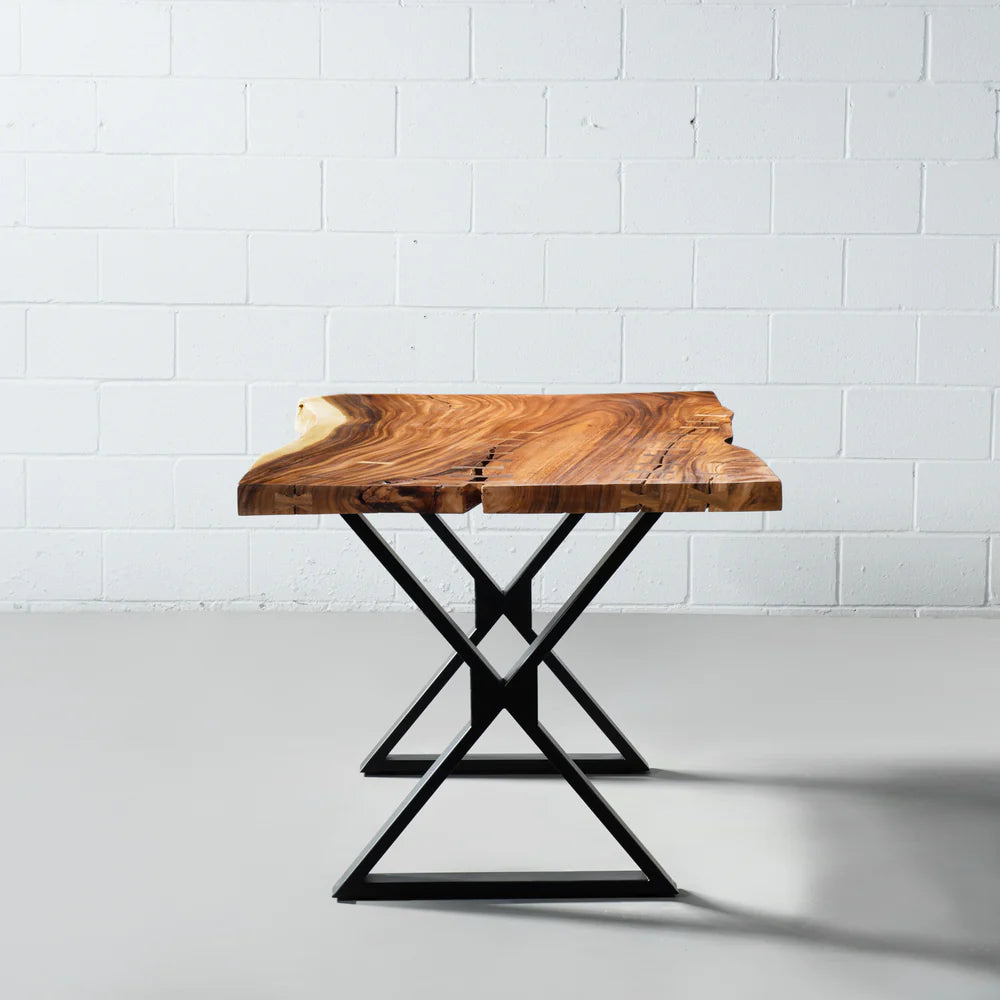 COMPAC - Suar Live Edge Table X Black