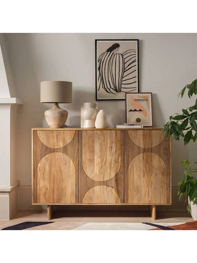 Neutral Mango Wood Sideboard