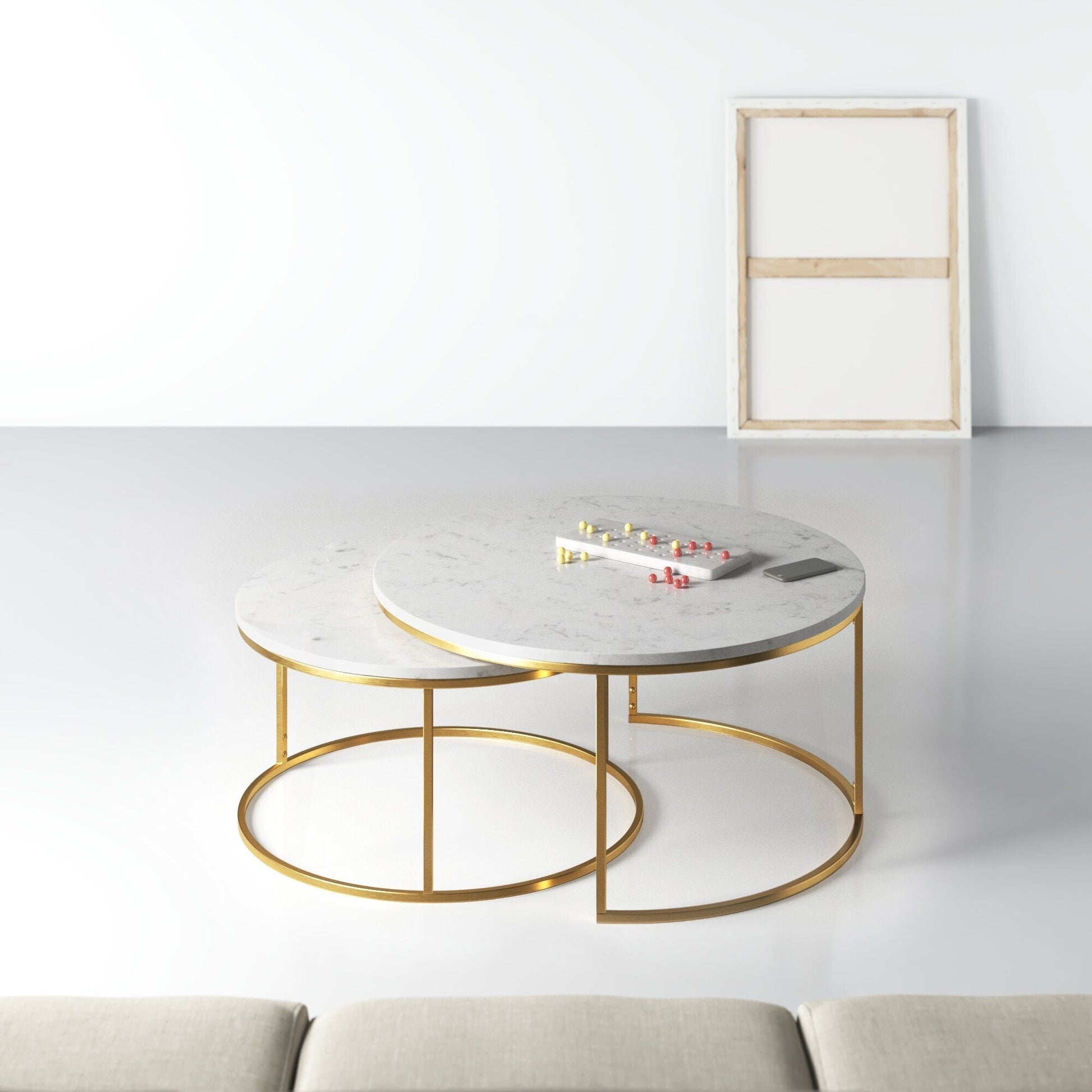 Zayn Genuine Marble Coffee Table