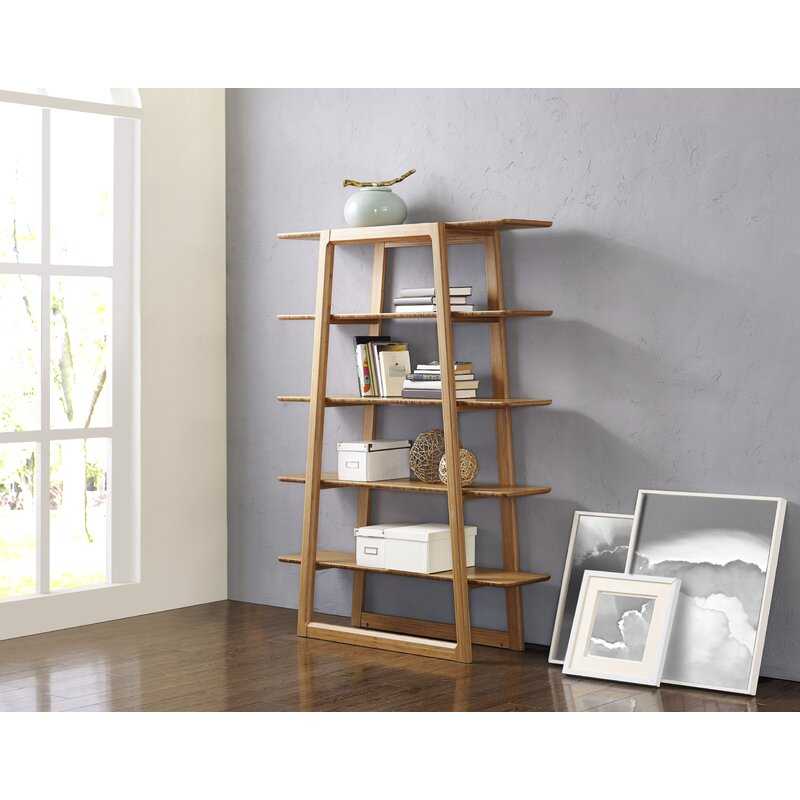 Caramelized Franklin Etagere Bookcase