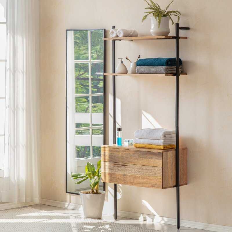 Natural Sergio Ladder Bookcase