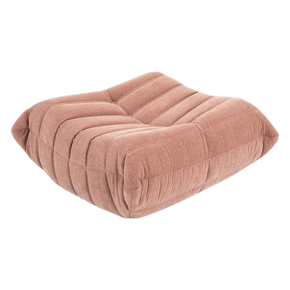 KABINE - Pink Fabric Ottoman - FINAL SALE
