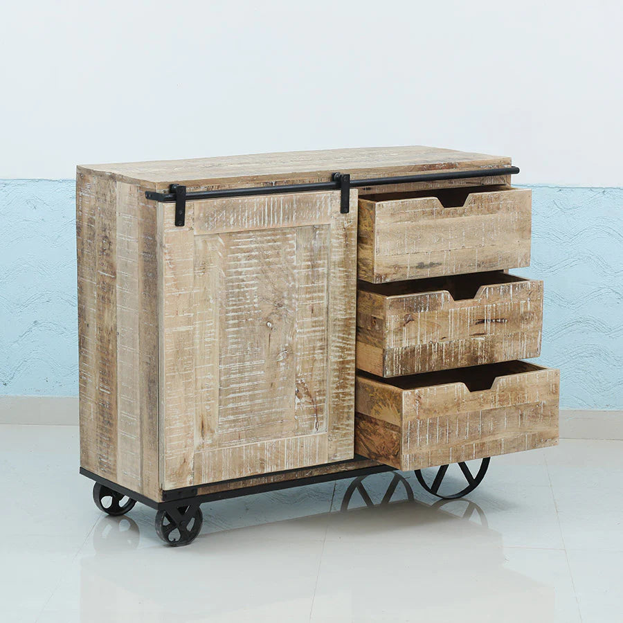 Industrial Mango wood Sideboard