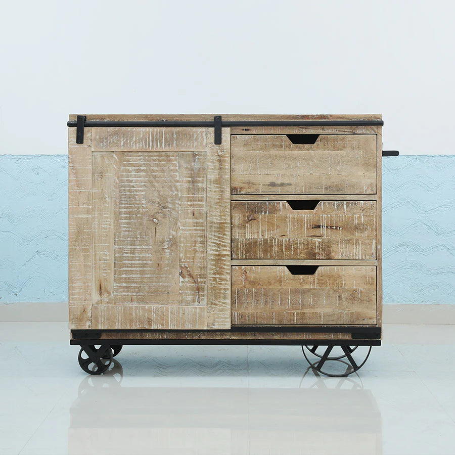 Industrial Mango wood Sideboard