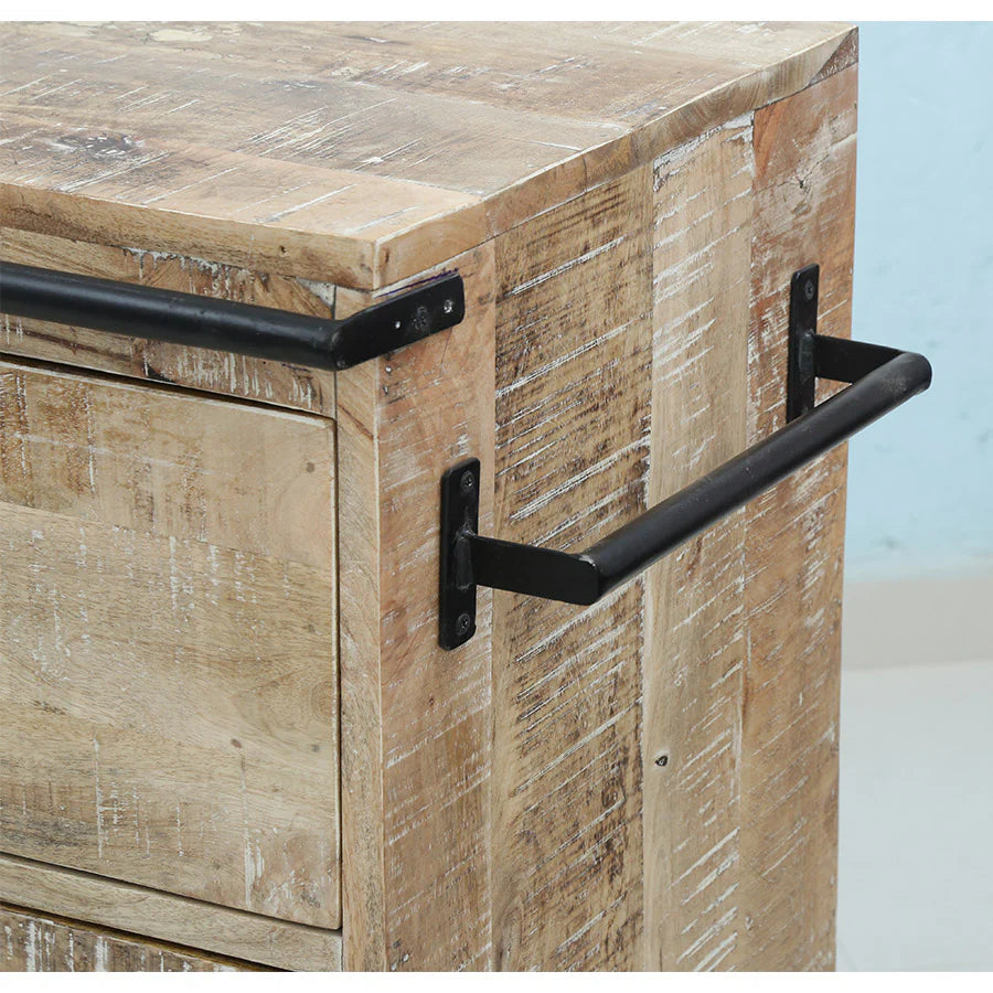 Industrial Mango wood Sideboard